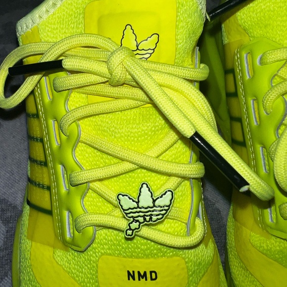 Adidas NMD, neon yellow, size 4Y/6W - Picture 3 of 6